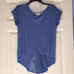 Adorable Perriwinkle Lace Top